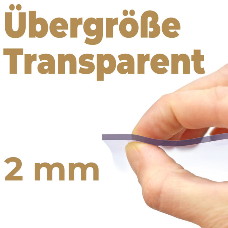 Tischfolie transparente 2mm nach Maß