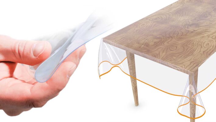 Neu im Shop: Transparente Tischdecke in 0,5 mm Stärke!