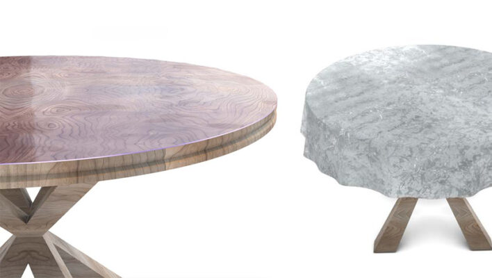 Tischfolie vs. Tischdecke – wie schütze ich meinen Tisch optimal?