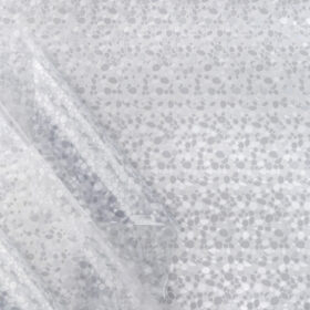 Durchsichtige Tischdecke halbtransparent Steine Muster 0,2mm glasklar Tischschutzfolie Tischfolie