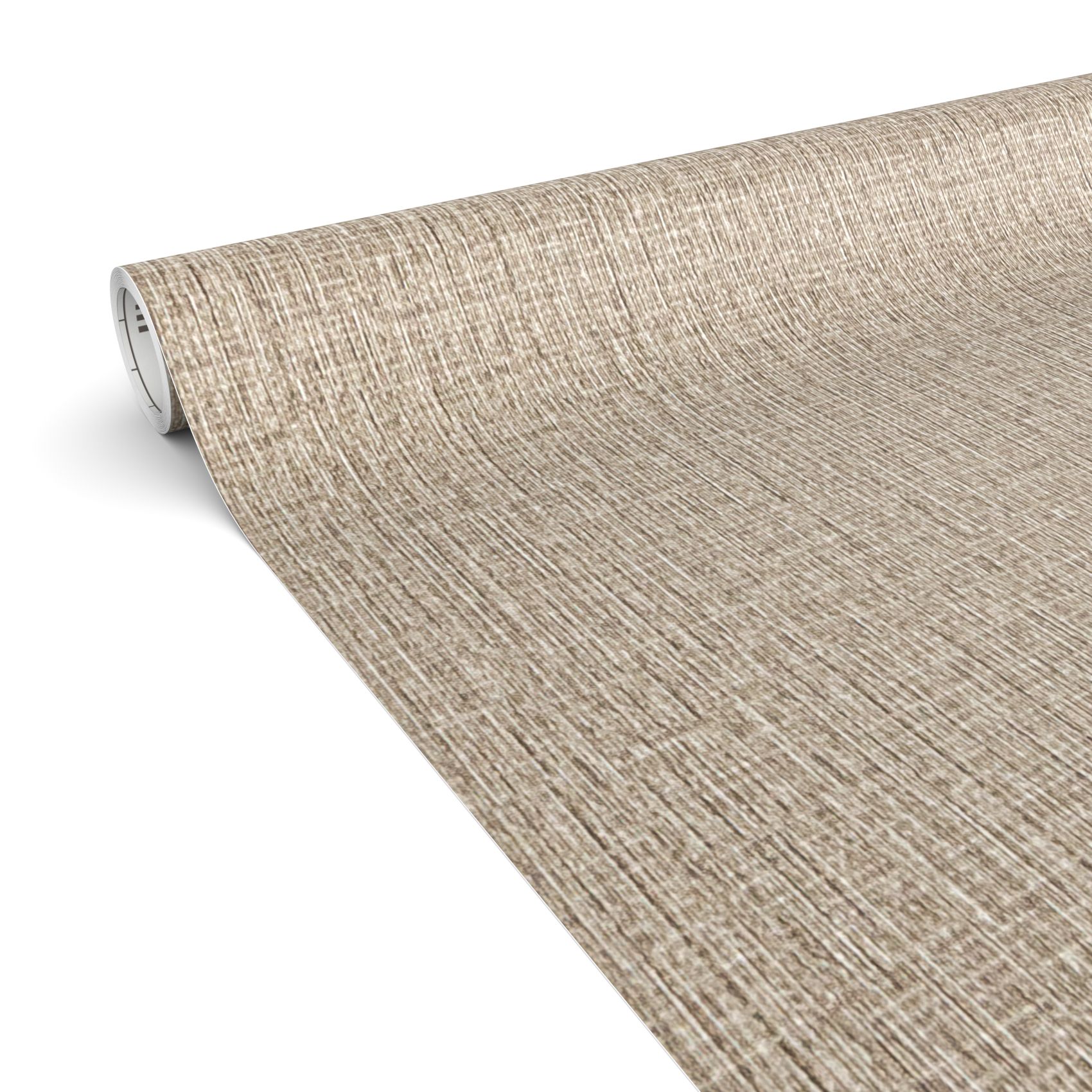 Klebefolie Möbelfolie selbstklebende Folie Dekofolie matt 0,45x2m PVC-frei – Leinenoptik Braun