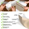 Klebefolie Möbelfolie selbstklebende Folie Dekofolie matt 0,45x2m PVC-frei – Uni Braun Matt
