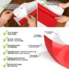 Klebefolie Möbelfolie selbstklebende Folie Dekofolie matt 0,45x2m PVC-frei – Uni Rot Matt