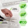 Fensterfolie Sichtschutzfolie Glasfolie Milchglasfolie Glasdekor selbstklebend PVC-frei 0,45x2m &#8211; 3D Kieselsteine