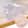 Tischfolie transparente Tischdecke durchsichtig Tischschutzfolie Tischschutz 1,5mm bedruckt Folie mit Motiv Blume B-Ware – 90cm, 100cm