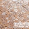 Tischfolie transparente Tischdecke durchsichtig Tischschutzfolie Tischschutz 1,5mm bedruckt Folie Motiv Steine B-Ware – 90cm, 100cm