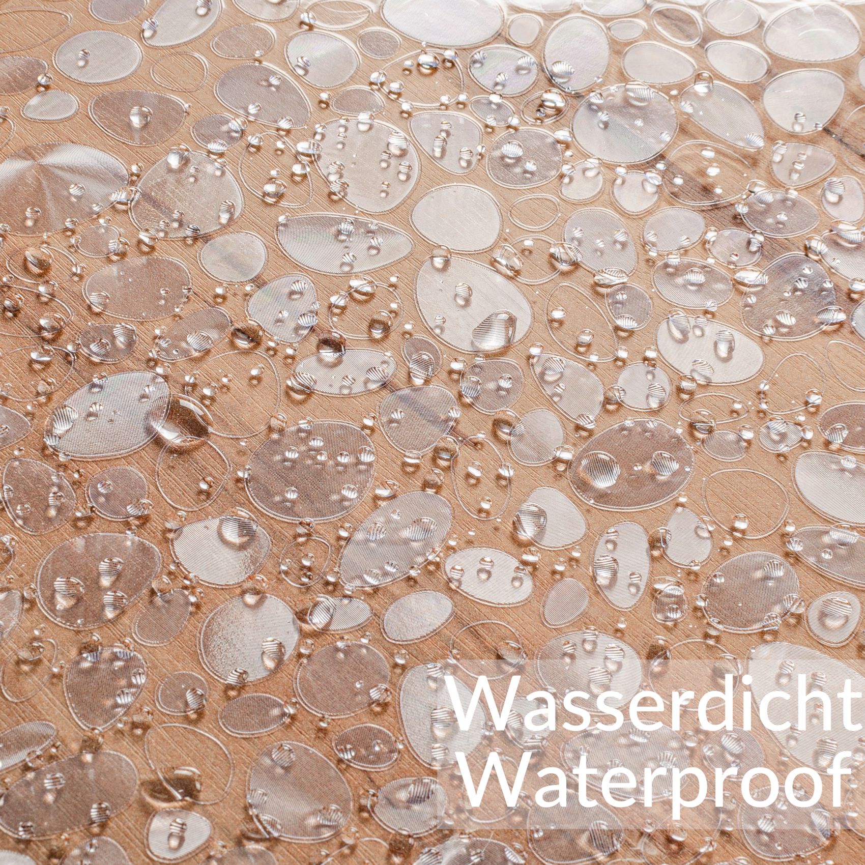 Tischfolie transparente Tischdecke durchsichtig Tischschutzfolie Tischschutz 1,5mm bedruckt Folie Motiv Steine B-Ware – 90cm, 100cm