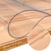 Tischfolie transparent Tischschutzfolie Schutzfolie Tisch Folie 1,5mm glasklar Glasfolie – 70cm, 100cm