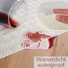 Tischschoner Tischpolster Molton Tischdeckenunterlage rutschfest 2mm Gemustert Weiß PVC Polyester Rücken – 100x140cm, Weiß