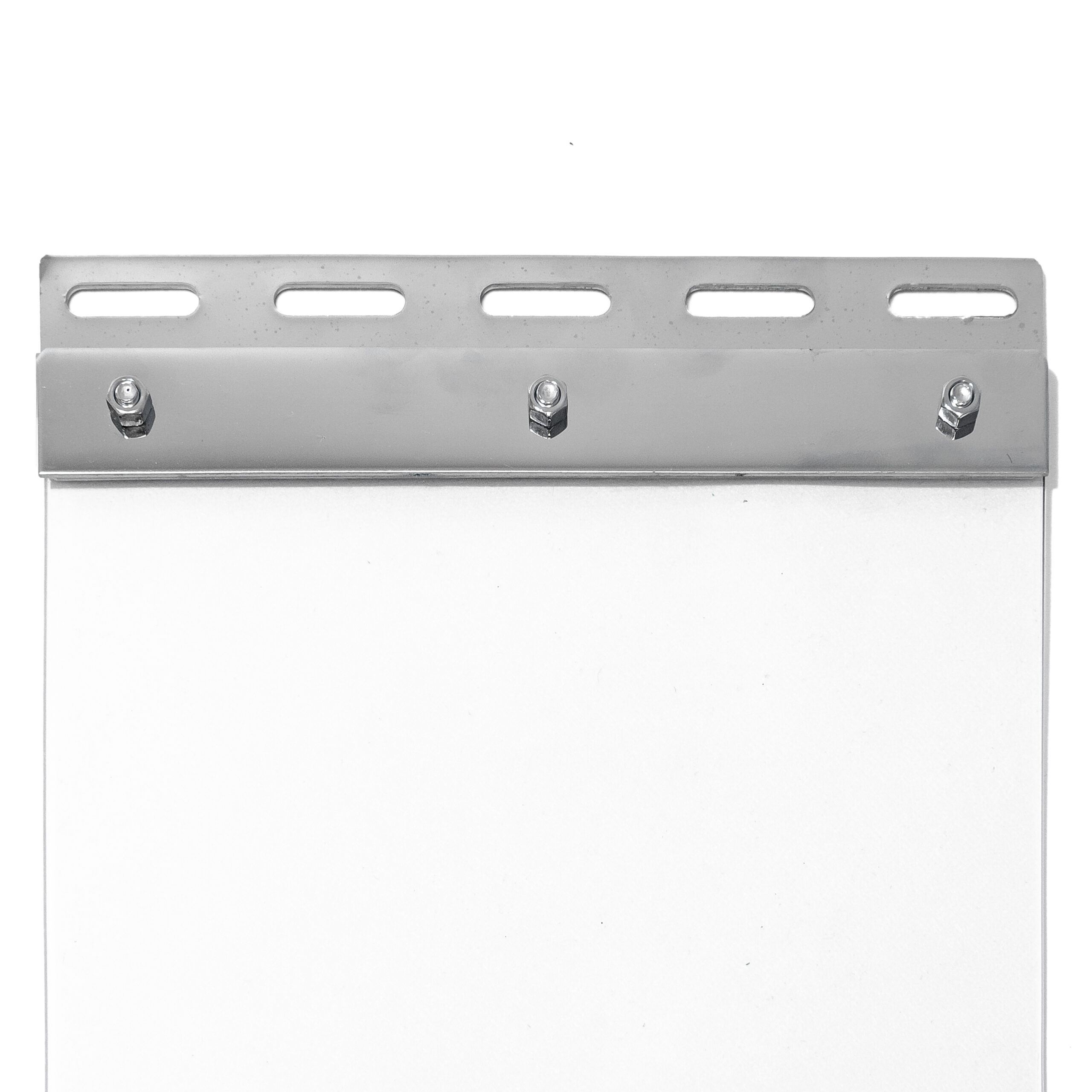 Befestigungsschiene Set Edelstahlschiene L-1m für PVC Streifenvorhänge Lamellen in der Breite 30cm