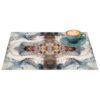Platzsets Tischset Platzdeckchen abwaschbar Tischuntersetzer PVC hitzebeständig Marmor Hell 35x50cm