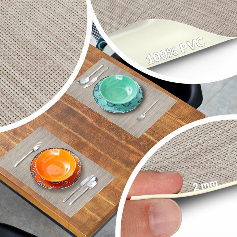 Platzdeckchen abwaschbar – Falschuni Beige, 35 x 50 cm