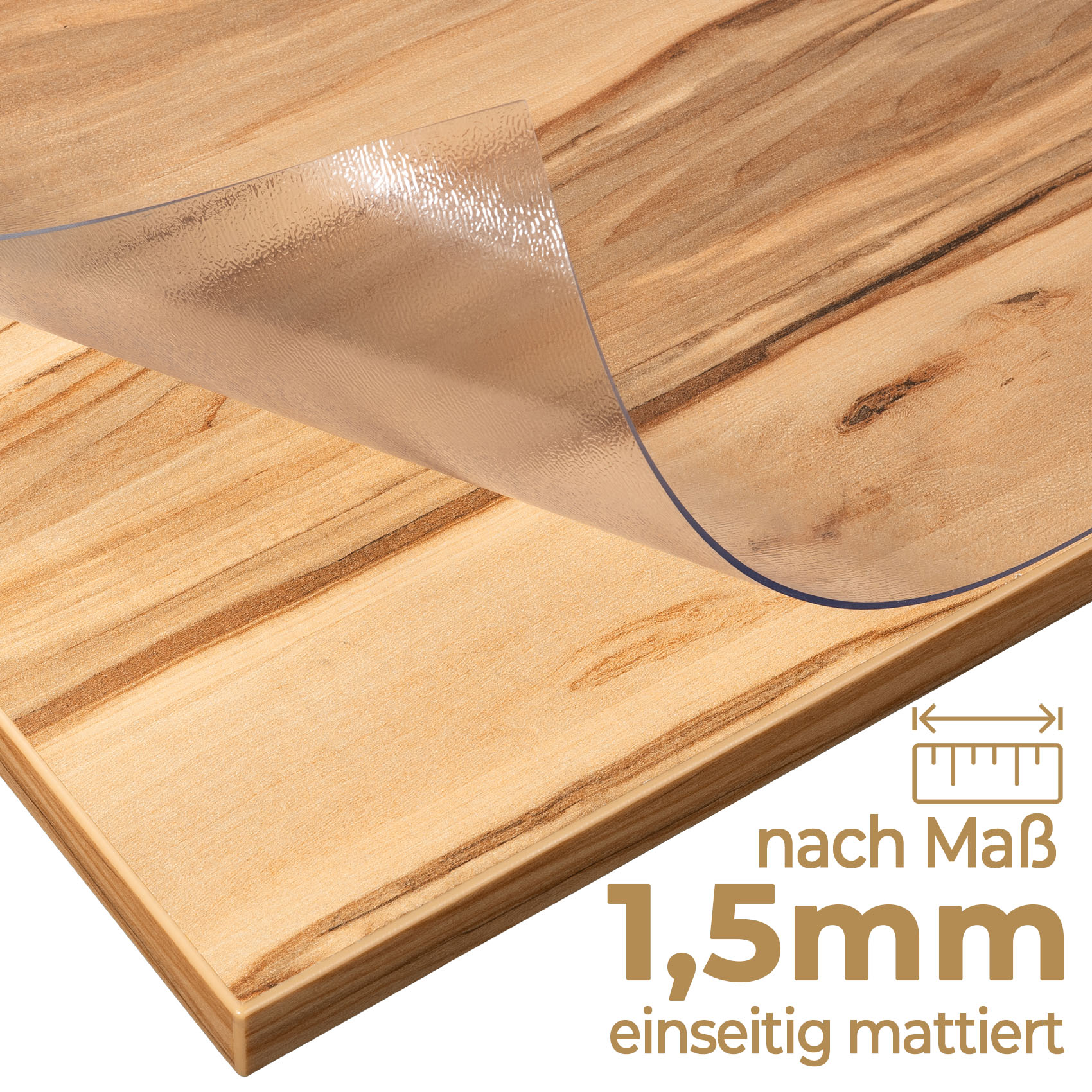 tischfolie mattiert nach maß, tischschutzfolie 1,5mm, tischfolie