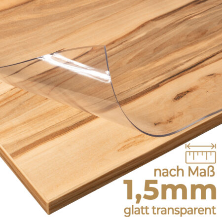 tischfolie transparent nach maß, tischschutzfolie 1,5mm, tischfolie