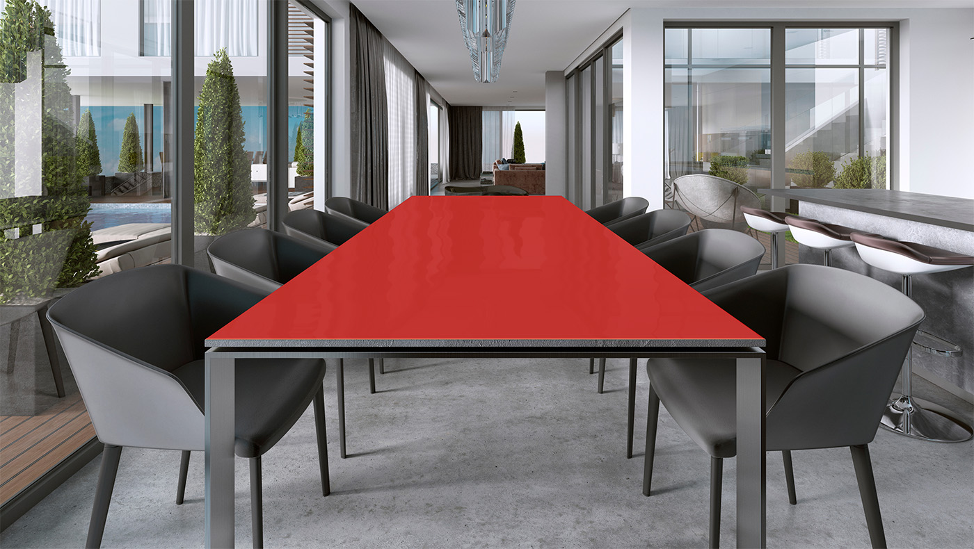 Jetzt neu: Tischfolie nach Maß mit Uni Volltonfarbe – individuell, robust und farbgenau