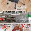 TB2_30-jpg Bürostuhlunterlage transparent Bodenschutzmatte Bürostuhl Bodenschutz in vielen Größen und Formen – Rechteck, 89x89cm