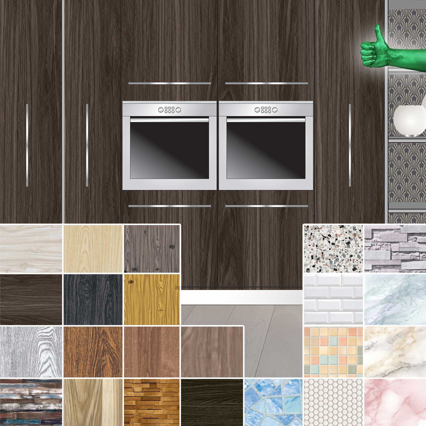 Klebefolie Möbelfolie matt selbstklebende Dekofolie Möbel 0,45x2m PVC-frei