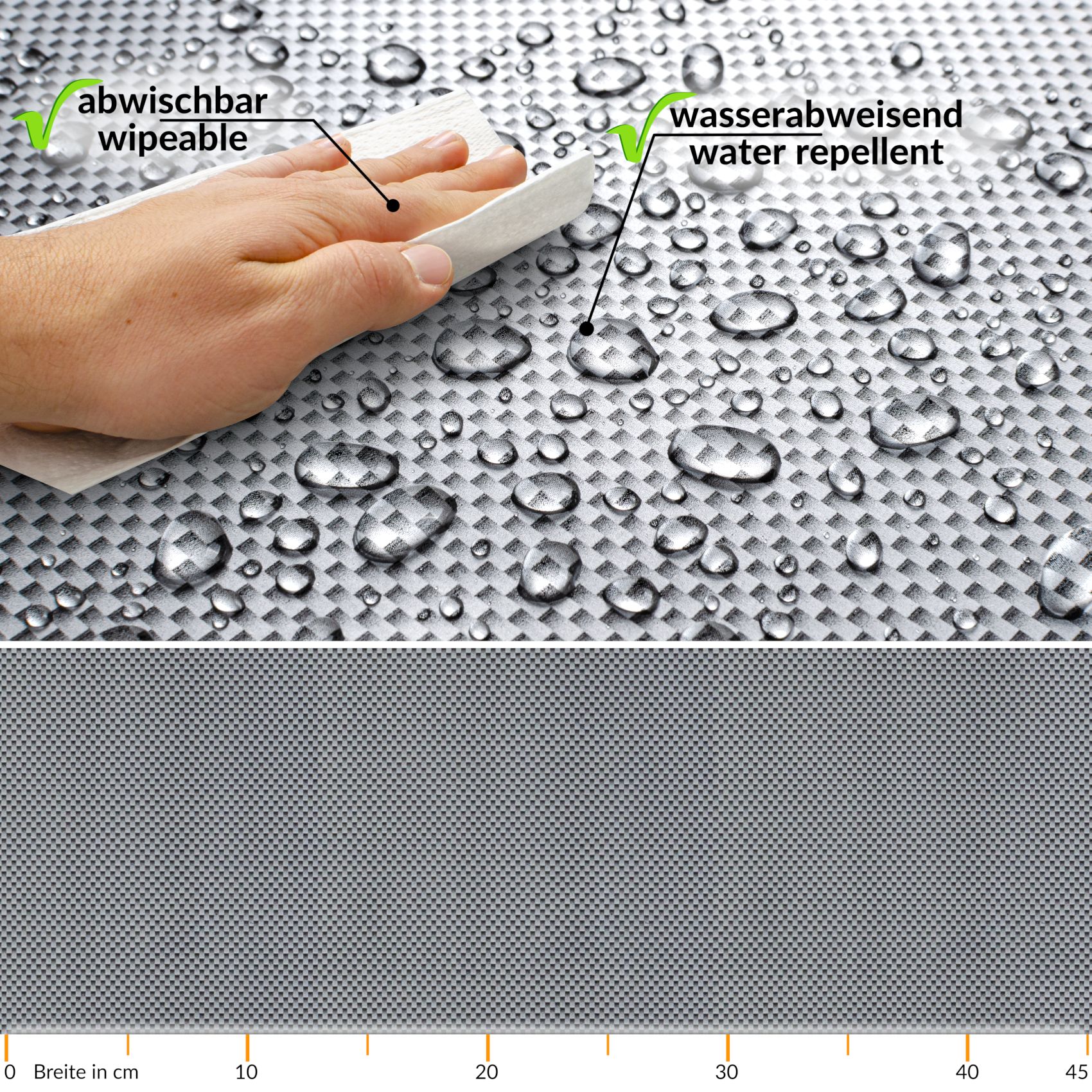 XPLD059_50 Klebefolie Möbelfolie selbstklebende Folie Dekofolie matt 0,45x2m PVC-frei – Carbon Matt