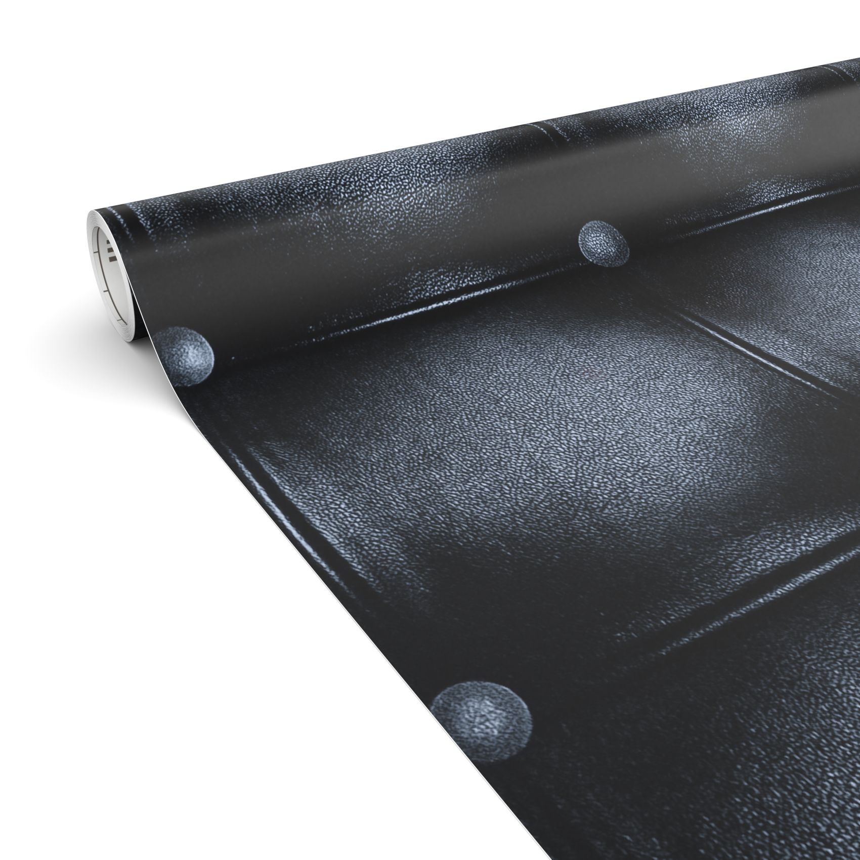 Klebefolie Möbelfolie selbstklebende Folie Dekofolie matt 0,45x2m PVC-frei Lederoptik Grau