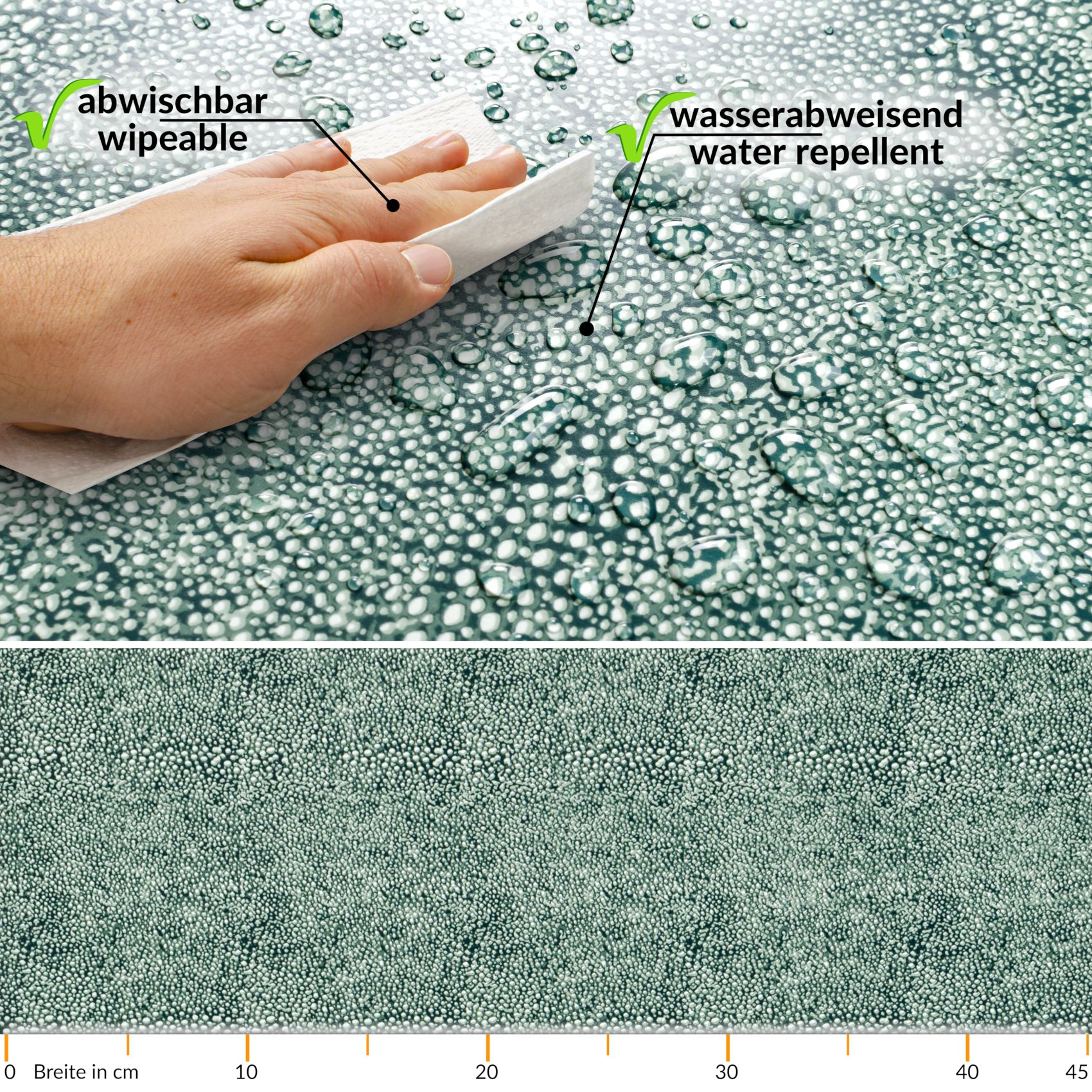 XPLND05_50 Klebefolie Möbelfolie selbstklebende Folie Dekofolie matt 0,45x2m PVC-frei – Naturstein Braun