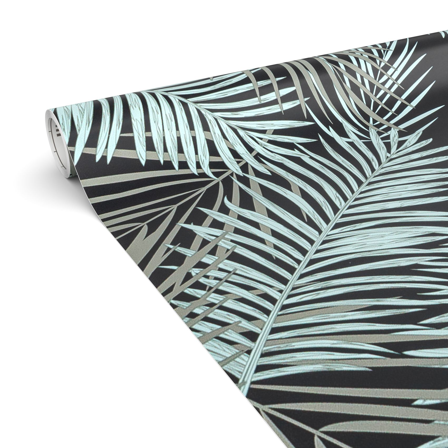 Klebefolie Möbelfolie selbstklebende Folie Dekofolie matt 0,45x2m PVC-frei Palmenblätter