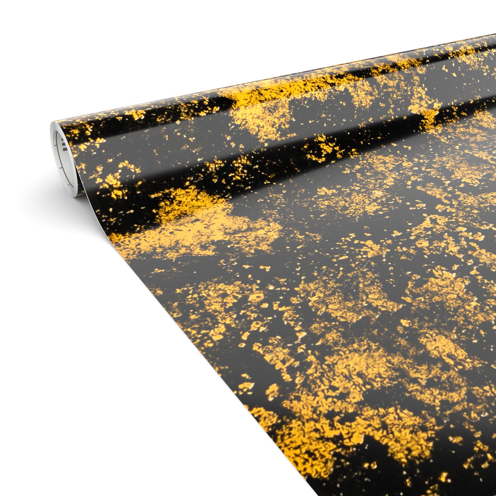 Klebefolie Möbelfolie Küche Folie selbstklebend DIY glänzend PVC-frei 0,45x3m Industrial Betonoptik Orange