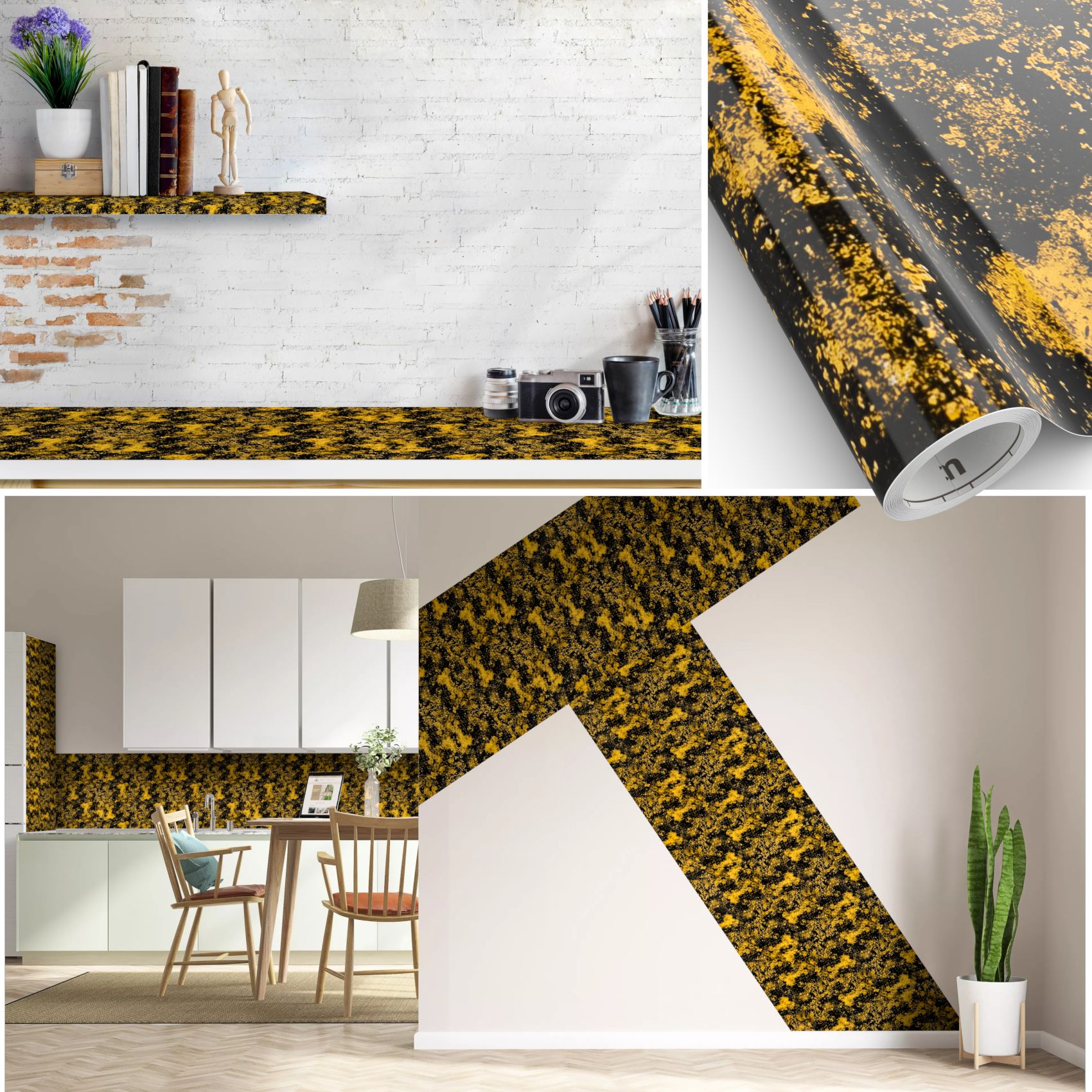 Adhesive_manial_679x679 Klebefolie Möbelfolie Küche Folie selbstklebend DIY glänzend PVC-frei 0,45x3m – Industrial Betonoptik Orange