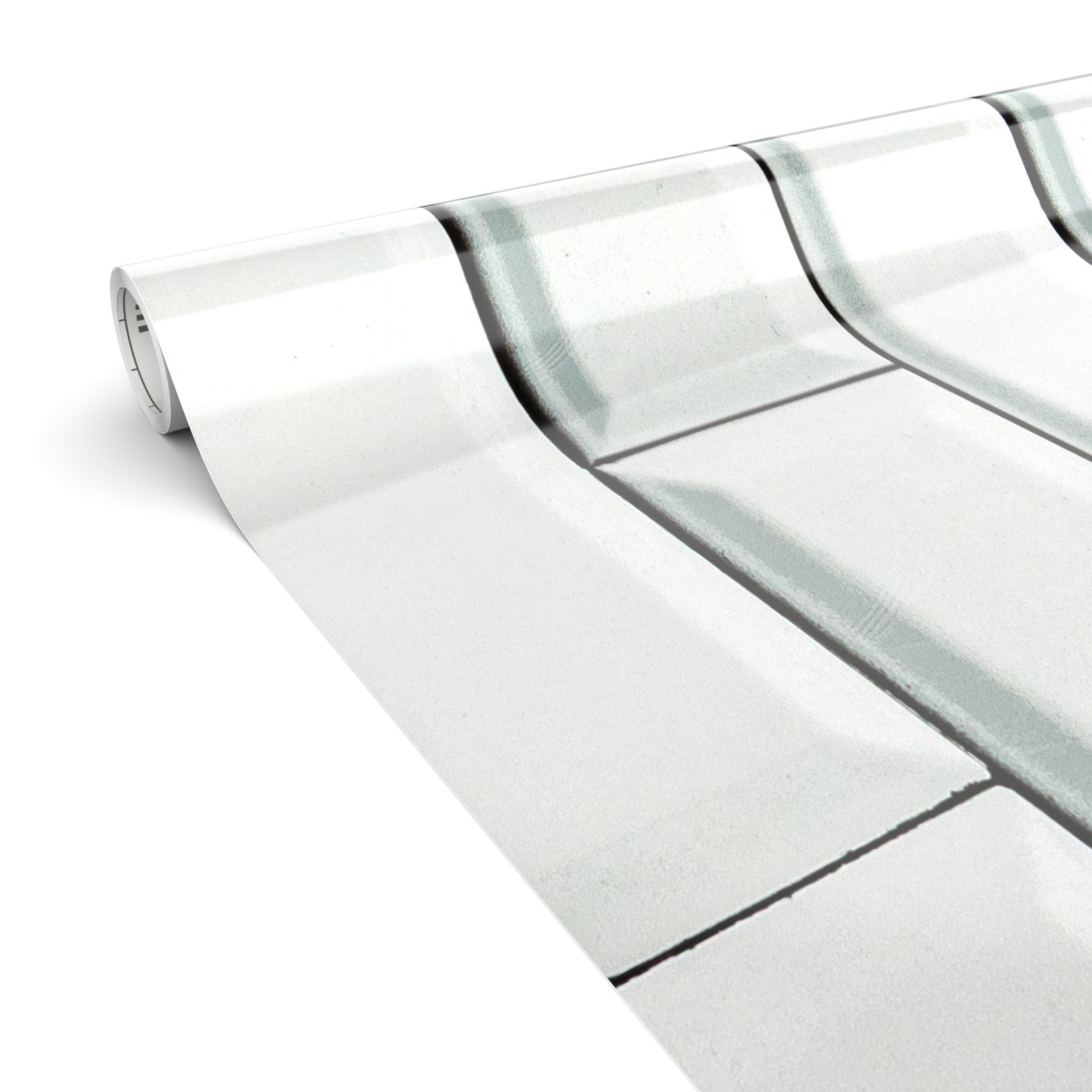 Klebefolie Möbelfolie Küche Folie selbstklebend DIY glänzend PVC-frei 0,45x3m Steinoptik weiß