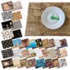 Tischset Platzset Platzdeckchen abwaschbar Tischuntersetzer PVC Placemat hitzebeständig 30x45cm