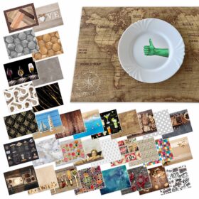 Tischset Platzset Platzdeckchen abwaschbar Tischuntersetzer PVC Placemat hitzebeständig 30x45cm