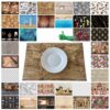 Tischset Platzset Platzdeckchen abwaschbar Tischuntersetzer PVC Placemat hitzebeständig 30x45cm