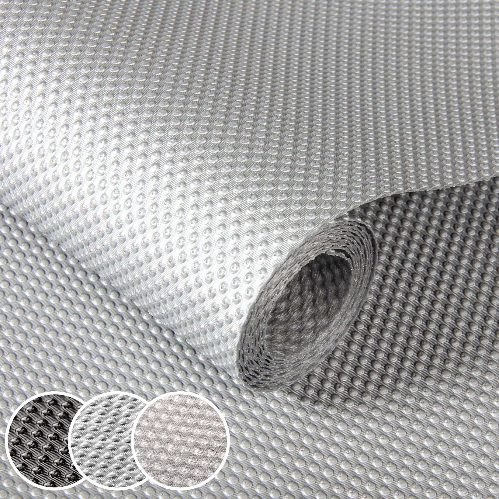 Schubladenmatte Kühlschrankmatte Schubladeneinlage Meterware Antirutschmatte zuschneidbar 3 Farben