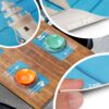 TTPL8835_70 Tischset Platzset Platzdeckchen abwaschbar Tischuntersetzer PVC Placemat hitzebeständig 30x45cm – Maritim Leuchtturm