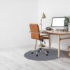 Bürostuhlunterlage Bodenschutzmatte Teppich Schreibtischstuhl Unterlage selbsthaftend NEMESIS Grau