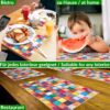 Platzsets Tischset Platzdeckchen abwaschbar Tischuntersetzer PVC hitzebeständig Mosaik 35x50cm