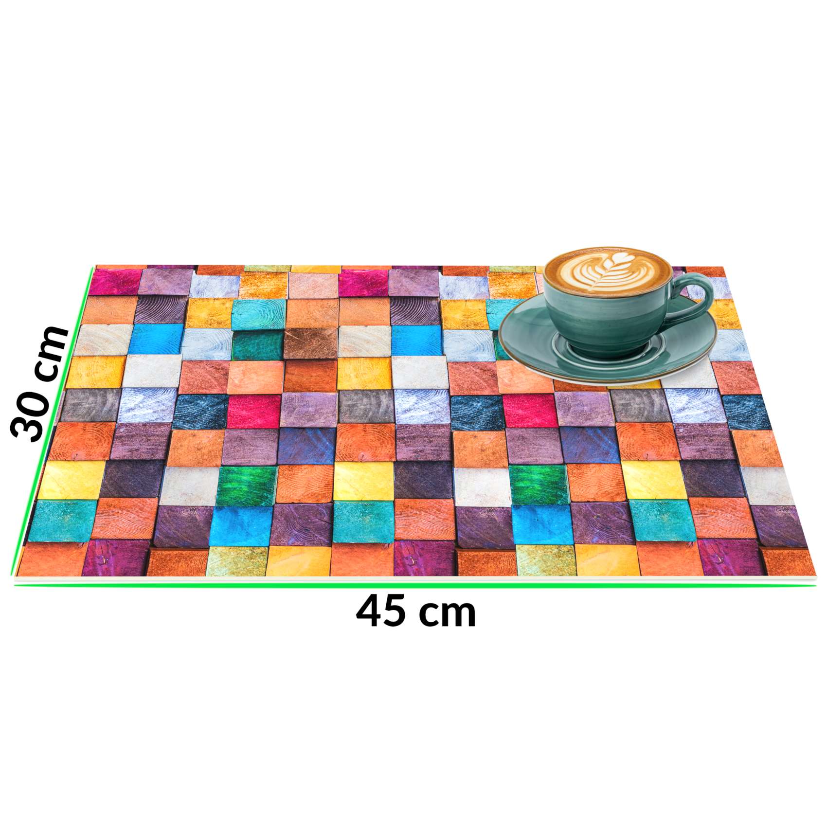 Platzsets Tischset Platzdeckchen abwaschbar Tischuntersetzer PVC hitzebeständig Mosaik 35x50cm