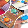 Platzsets Tischset Platzdeckchen abwaschbar Tischuntersetzer PVC hitzebeständig Mosaik 35x50cm