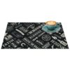 Platzsets Tischset Platzdeckchen abwaschbar Tischuntersetzer PVC hitzebeständig Whisky Anthrazit 35x50cm