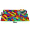 Platzsets Tischset Platzdeckchen abwaschbar Tischuntersetzer PVC hitzebeständig Bunte Bausteine 35x50cm