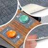 Tischsets Platzsets PVC Platzdeckchen abwaschbar Tischuntersetzer Uni Leinen Dark 35x50cm