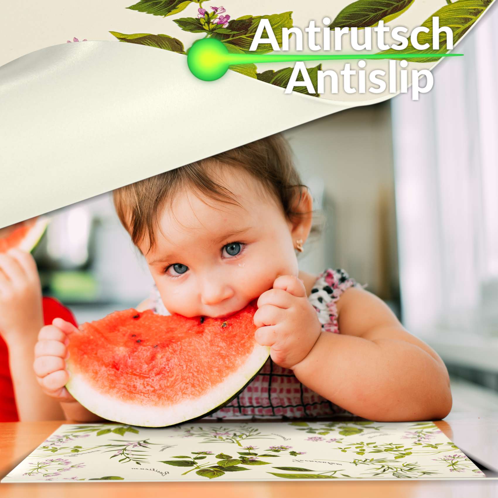 TTPL7932_60A Platzsets Tischset Platzdeckchen abwaschbar Tischuntersetzer PVC hitzebeständig Botanica 30x45cm