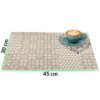 Tischsets Platzsets PVC Platzdeckchen abwaschbar Tischuntersetzer Beige Ornament 30x45cm