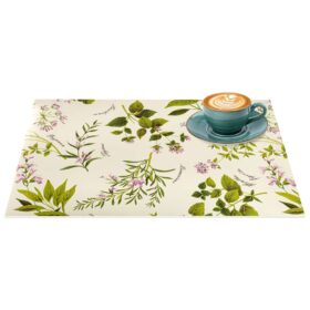 Platzsets Tischset Platzdeckchen abwaschbar Tischuntersetzer PVC hitzebeständig Botanica 35x50cm