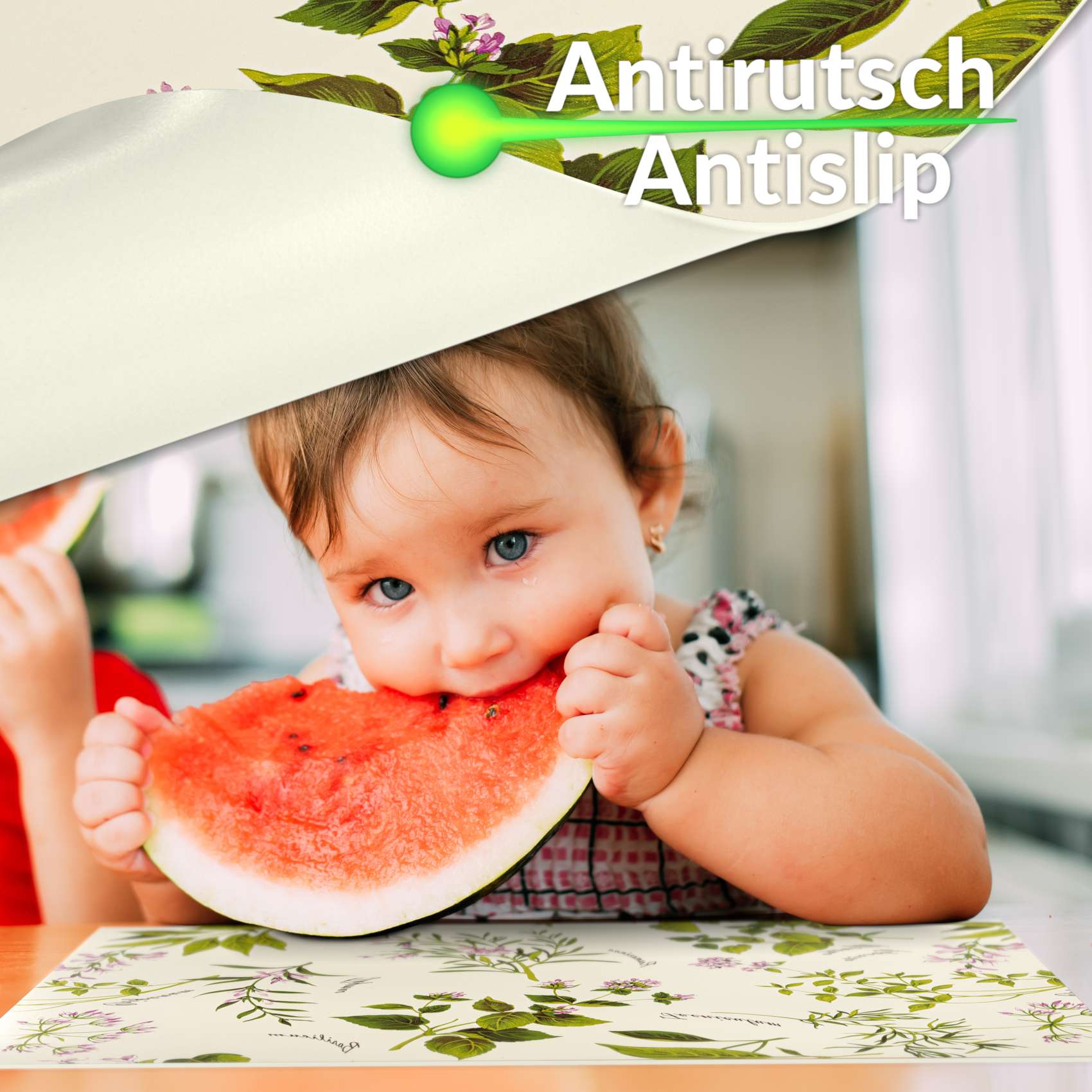 Platzsets Tischset Platzdeckchen abwaschbar Tischuntersetzer PVC hitzebeständig Botanica 35x50cm