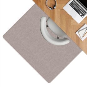 Bürostuhlunterlage Bodenschutzmatte Teppich Schreibtischstuhl Unterlage selbsthaftend NEMESIS Beige