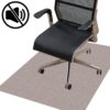 Bürostuhlunterlage Bodenschutzmatte Teppich Schreibtischstuhl Unterlage selbsthaftend NEMESIS Beige