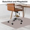 Bürostuhlunterlage Bodenschutzmatte Teppich Schreibtischstuhl Unterlage selbsthaftend NEMESIS Beige