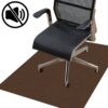 Bürostuhlunterlage Bodenschutzmatte Teppich Schreibtischstuhl Unterlage selbsthaftend NEMESIS Schoko