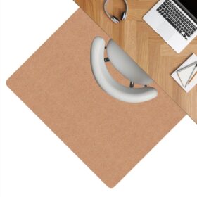 Bürostuhlunterlage Bodenschutzmatte Teppich Schreibtischstuhl Unterlage selbsthaftend NEMESIS Hellbraun