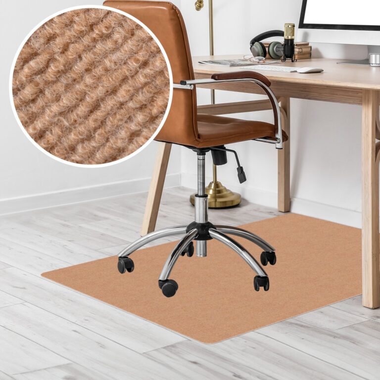 Bürostuhlunterlage Teppich Hellbraun selbsthaftend